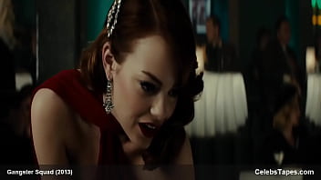 Celebrity Emma Stone smoking sexy