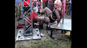 FlipFlop The Clown Worshiping Feet At The 2018 Gathering Of The Juggalos.